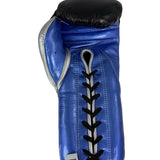 Bayoneta Premium Multilayer Horse Hair Gloves - Black/ Metallic Royal Blue/ Silver