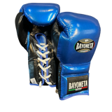 Bayoneta Premium MX - Guantes de Entrenamiento de Látex - Azul Eléctrico/ Negro