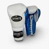 Bayoneta Premium Multilayer Horse Hair Gloves - White/ Metallic Blue