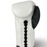 No Boxing No Life Training Gloves - White/ Metallic Black