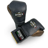 Bayoneta Premium Multilayer Horse Hair Gloves - Space Cadet Blue/ Metallic Cedar Brown/ Metallic Gold