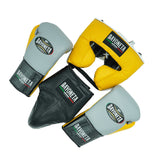 Full Sparring Set - Gray/ Yellow/ Black