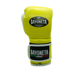 Bayoneta Premium MX - Guantes de Entrenamiento de Látex - Amarillo Neón/ Blanco