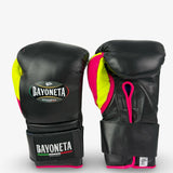 Bayoneta Premium PuLat Horse Hair Gloves - Black/ Neon Pink/ Neon Yellow