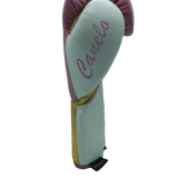 No Boxing No Life Training Gloves - Canelo Edition - Pink/ Gold/ White