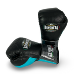 Bayoneta MX Horse Hair Fight Gloves - Black/ Metallic Aqua