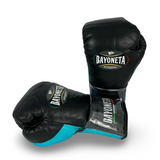 Bayoneta MX Horse Hair Fight Gloves - Black/ Metallic Aqua