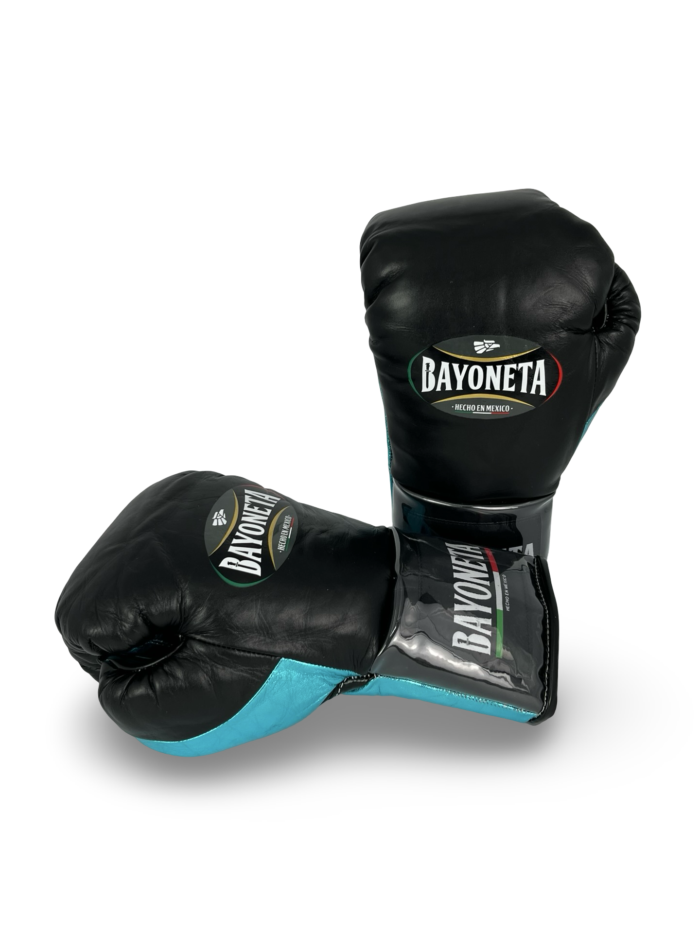 Bayoneta MX Horse Hair Fight Gloves - Black/ Metallic Aqua