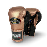 Bayoneta MX Horse Hair Fight Gloves -  Metallic Rose Gold/ Black