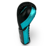 Bayoneta Premium PuLat Horse Hair Gloves - Black/ Metallic Aqua