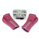 Sparring Set - Gum Pink / Metallic Silver/ White