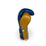 Bayoneta MX Latex Fight Gloves -  Electric Blue/ Caramel Gold