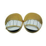 No Boxing No Life Precision Mitts - Metallic Gold/ White