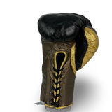 Bayoneta MX Horse Hair Fight Gloves -  Black/ Metallic Gold/ Metallic Cedar Brown