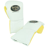 No Boxing No Life Training Gloves - White/ Yellow