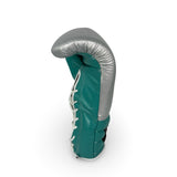 Primer Asalto Gloves - Teal Blue/ Silver/ White