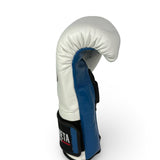 Bayoneta MX Latex Training Gloves - White/ Saphire Blue