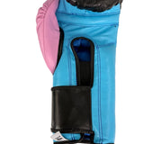 Bayoneta Premium PuLat Horse Hair Gloves - Black/ Baby Blue/ Pink Gum