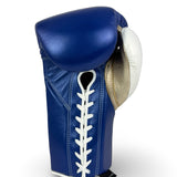 No Boxing No Life Training Gloves - Royal Blue/ White/ Metallic Rose Gold
