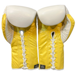 No Boxing No Life Training Gloves - White/ Yellow