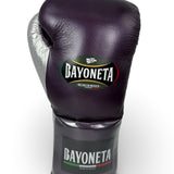 Bayoneta Premium PuLat Horse Hair Gloves - Purple/ Metallic Silver