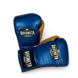 Bayoneta MX Latex Fight Gloves -  Electric Blue/ Caramel Gold