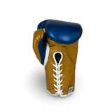 Bayoneta MX Latex Fight Gloves -  Electric Blue/ Caramel Gold
