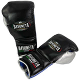 Bayoneta Premium Multilayer Horse Hair Gloves - Black/ Metallic Royal Blue/ Silver