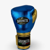 Bayoneta Premium Multilayer Horse Hair Gloves - Metallic Blue/ Metallic Gold