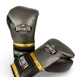 Bayoneta Premium PuLat Horse Hair Gloves - Grey Oxford/ Metallic Gold/ Black