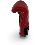 Bayoneta MX Latex Gloves - Red/ Metallic Green