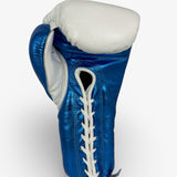 Bayoneta Premium Multilayer Horse Hair Gloves - White/ Metallic Blue