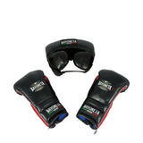 Sparring Set  - Black/ Metallic Red