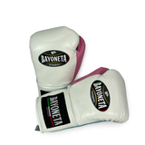 Bayoneta MX Latex Fight Gloves -  White/ Sky Blue/ Baby Pink