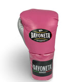 Bayoneta Premium PuLat Horse Hair Gloves - Pink/ Silver/ White