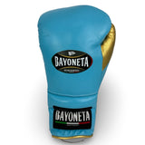 Bayoneta Premium Multilayer Horse Hair Gloves - Sky Blue/ Metallic Gold