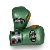 Bayoneta MX Horse Hair Fight Gloves - Metallic Sage Green/ Caramel Gold
