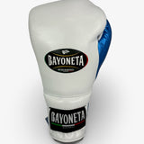 Bayoneta Premium Multilayer Horse Hair Gloves - White/ Metallic Blue
