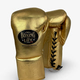 No Boxing No Life Fight Gloves  - Metallic Gold