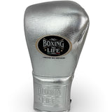 No Boxing No Life Guantes de Entrenamiento  - Plata Metálico