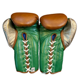 Bayoneta PuLat Gloves - Brown/ Green/ Rose Gold