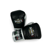 Bayoneta MX Horse Hair Fight Gloves - Black/ Metallic Silver/ Pearl White