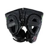 Bayoneta Professional Headgear - Exclusive Custom "Traditional Tattoo Flowers" Hand Painted - Black