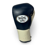No Boxing No Life Training Gloves - Navy Blue/ Cream