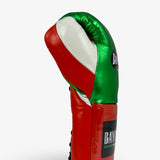 Bayoneta MX Horse Hair Fight Gloves - Metallic Green/ Orange/ White