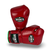 Bayoneta MX Latex Gloves - Red/ Metallic Green