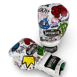 Bayoneta PuLat Gloves - Exclusive Custom "Urban Art" Hand Painted - White