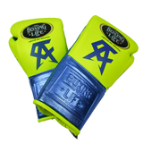 No Boxing No Life Training Gloves - Canelo Edition - Neon Yellow/ Metallic Blue