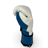 Bayoneta MX Latex Training Gloves - White/ Saphire Blue