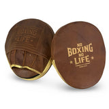 No Boxing No Life Precision Mitts - Gold/ Brown